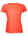 Dames Sportshirt CONA SPORTS Rainbow Tech Tee neon Peach